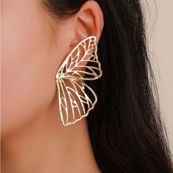 Zara Jewelry - Zara Gold Butterfly Earrings